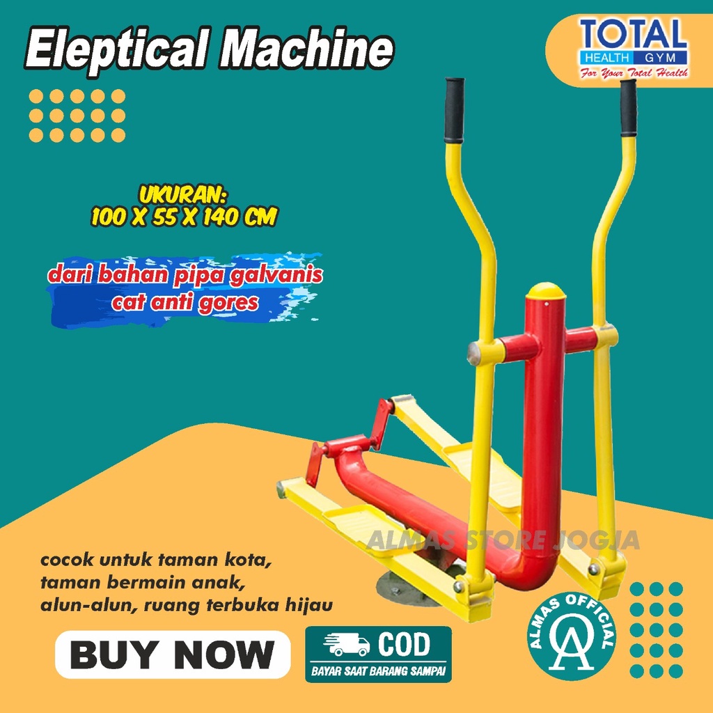 ELEPTICAL MACHINE | Alat Gym Alat Fitness fitnes Outdoor taman Total | Treadmill Outdoor | Elliptica