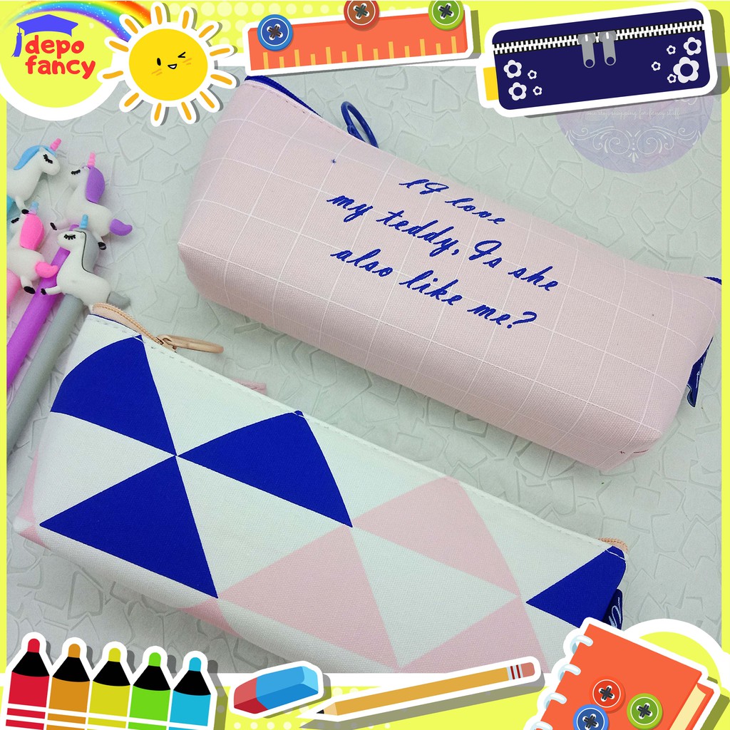 

Tempat Pensil Pencil Case Kotak Resleting MHYQ02-881