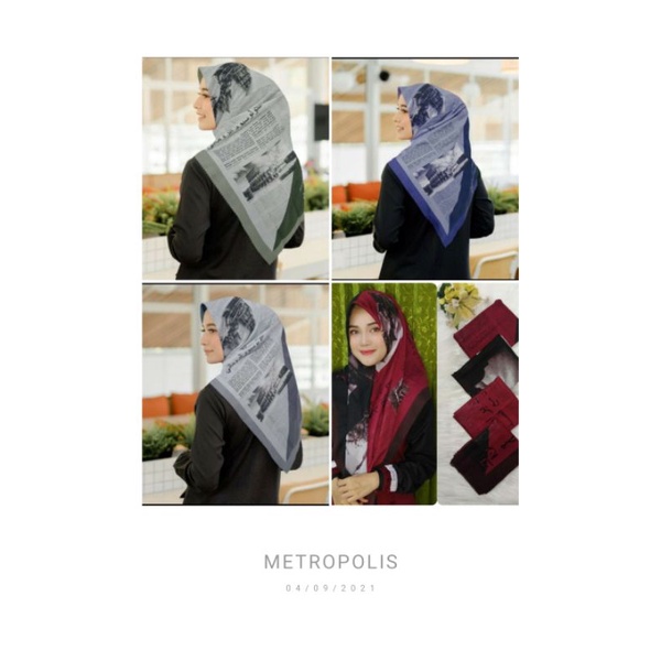 HIJAB SEGI EMPAT LASERCUT VOAL MOTIF KORAN ARAB