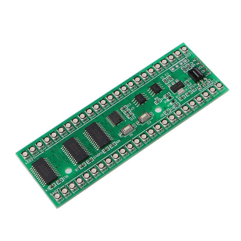 CRE✿RGB MCU Display Pattern Dual Channel 24 LED VU Indikator Level Sinyal