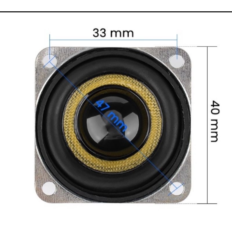 1 PCS  Aiyima Speaker 40mm Full Range