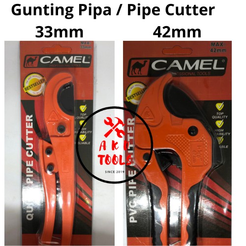

Gunting Pipa PVC / PVC Pipe Cutter 33mm - 42mm / Gunting Paralon "CAMEL