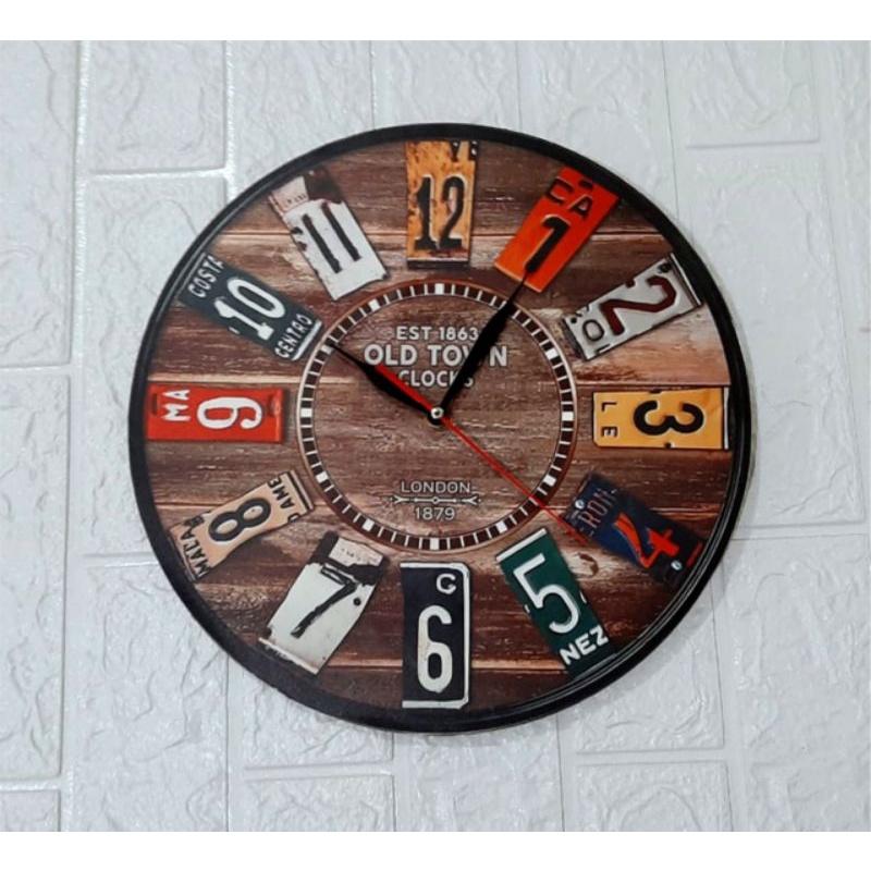 Jam Dinding Custom MDF