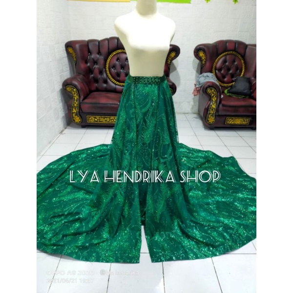 Rok pengantin duyung+ekor candy