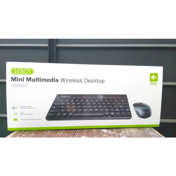 ROBOT  Wireless Keyboard Mouse Combo KM3000