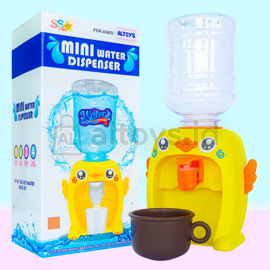 MAINAN DISPENSER + GALON DAN GELAS MAINAN DISPENSER KARAKTER BEBEK MAINAN ANAK PEREMPUAN SS1560