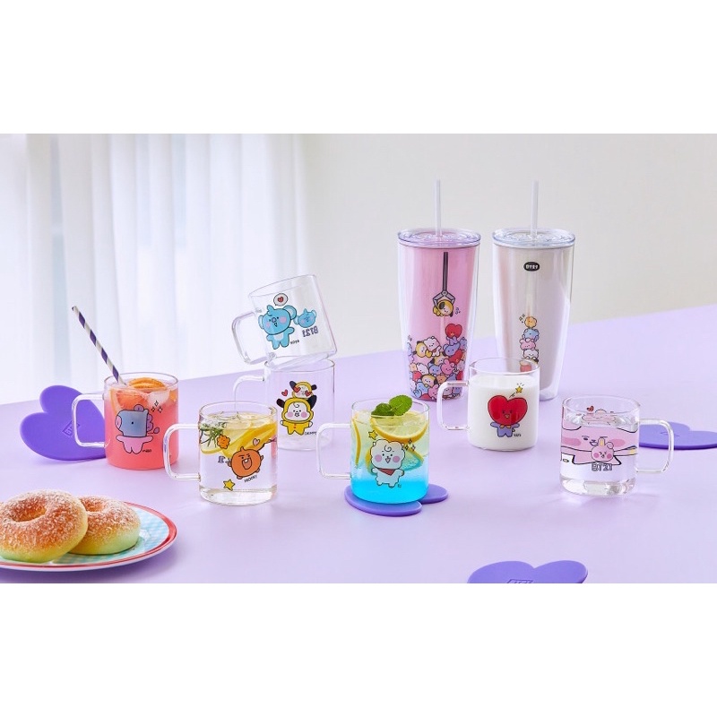 [ORDER] BT21 Mug Cup Coaster Cold Cup Tumblr