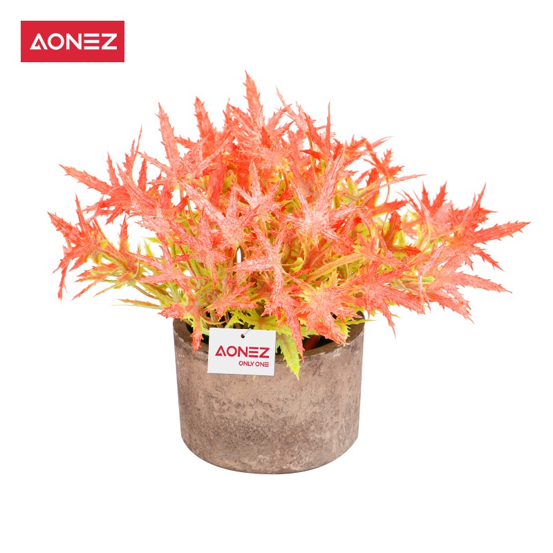 Aonez bunga hias bunga artificial murahbunga mini hiasan tanaman kaktus hias dengan pot-13