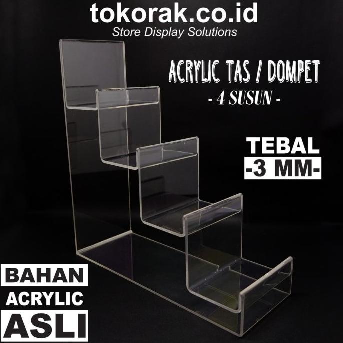 

Office & Stationery | Document Organizer | Acrylic Tas 4 Susun Akrilik Asli Mika Stand | Best Seller