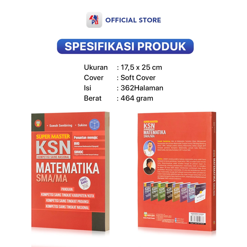 Jual Buku Olimpiade OSN : Belajar Super Master KSN MATEMATIKA SMA MA ...