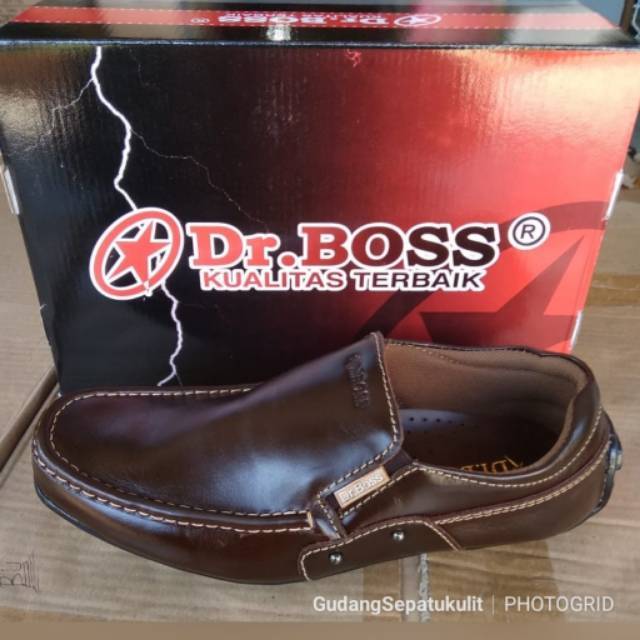 Pantovel Pria Dr Boss Sepatu Kulit Asli