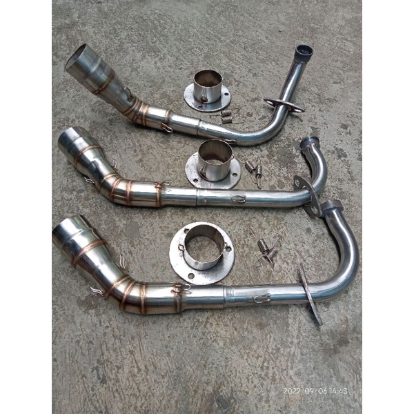 leher knalpot metic dan adaptor satria Fu pnp Mio sporty smile Mio j s m3 GT Xeon karbu rc GT beat p