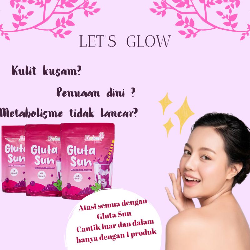 MINUMAN COLLAGEN DRINK BOTERA GLUTA SUN | GLUTADRINK | MENCERAHKAN KULIT |MENGEMPESKAN JERAWAT | MINUMAN SEHAT FIBER