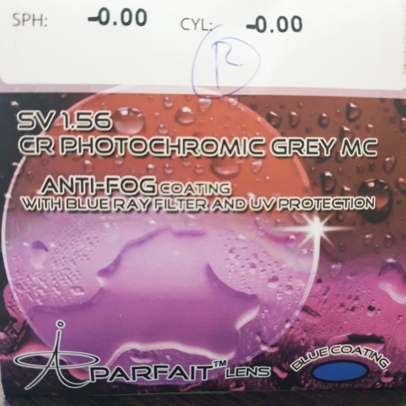 Lensa Kacamata Bluecromic Anti Fog ( embun )