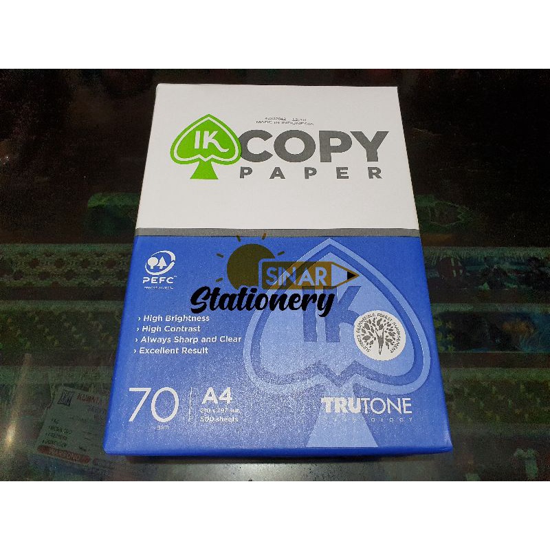 

Kertas a4 70gr ik copy paper
