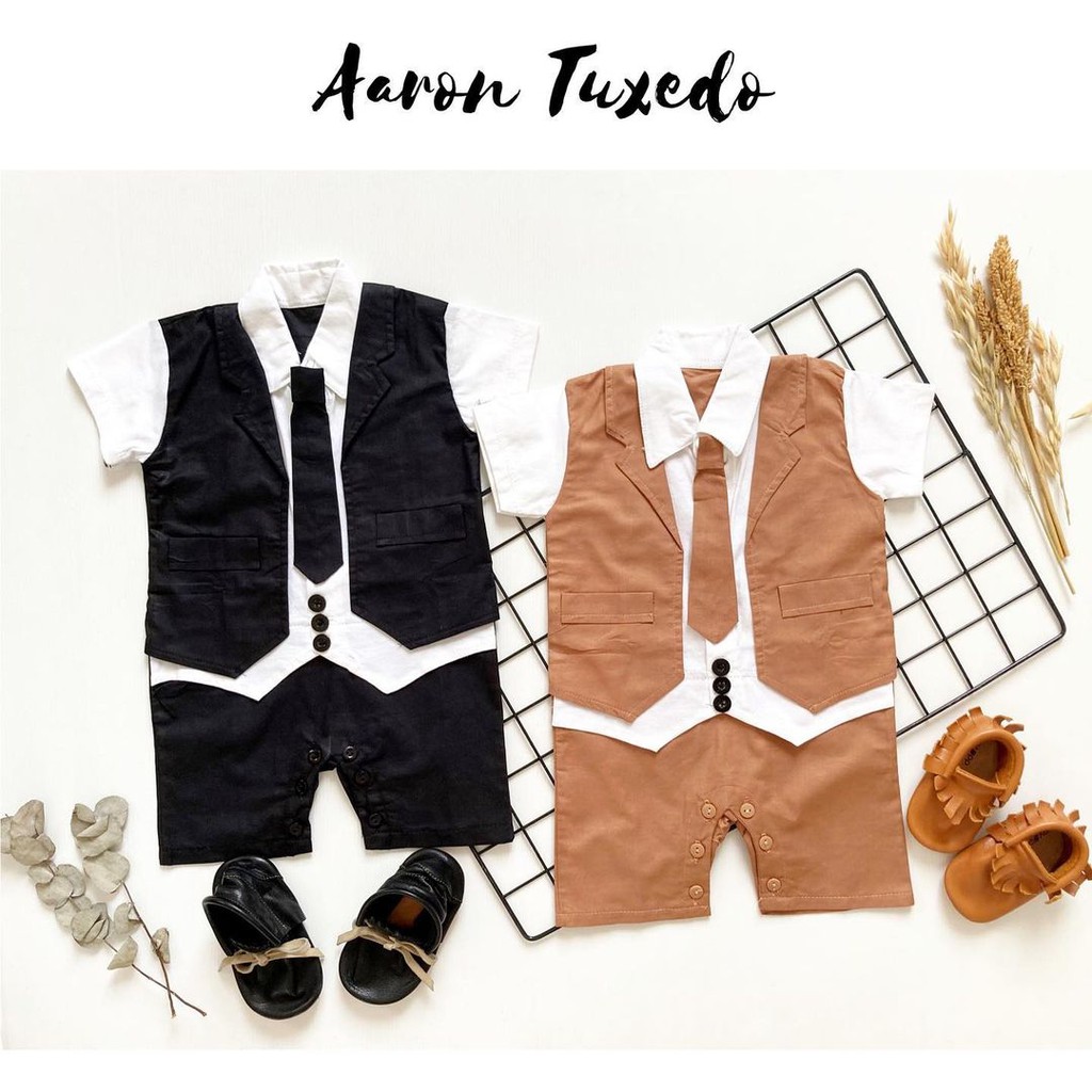 AARON / 3 layers / TRUCK Tuxedo Baju Pesta babeebabyshop Jas Jumper Dasi bayi anak Lucu Terlaris Murah