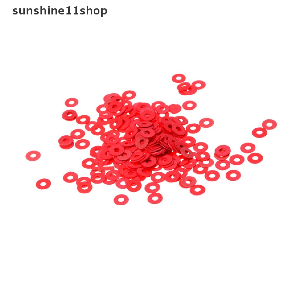 Sho 100pcs Sekrup Motherboard Warna Merah Ukuran 3mm