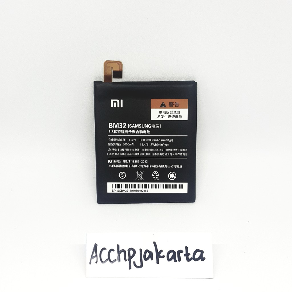 Baterai Hp XiaoMi Mi4 Mi 4 BM 32 Original / Battery Batrai Batre BM32 Xiao Mi Xiaumi Ori