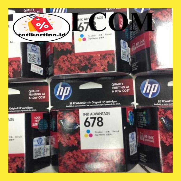 

740Dpppt Catridge Tinta Hp 678 Black / Colour Resmi 1515, 2515, 2545 4515 - Hitam 8D6Mpt0P