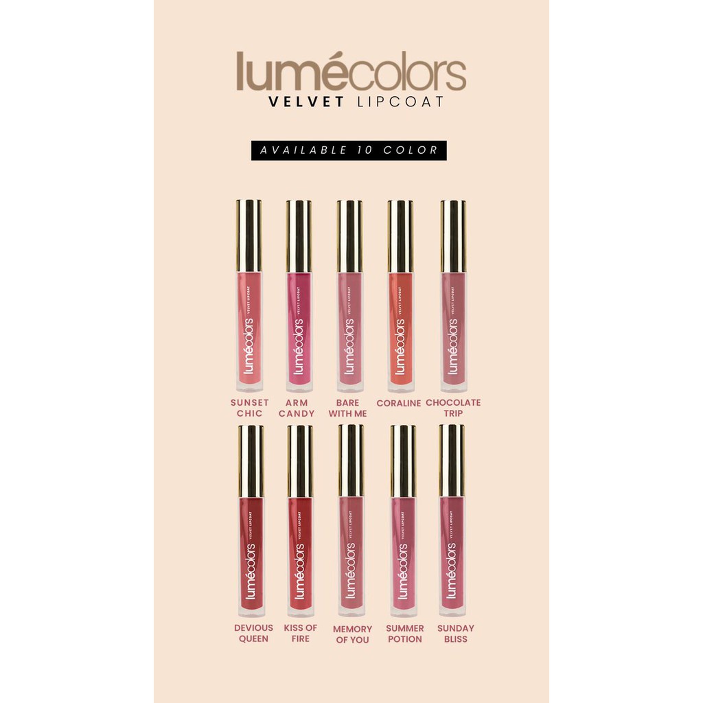 Distributor Lipstik Lipcoat Velvet Lumecolors Korea BPOM Kiss Proof Natural