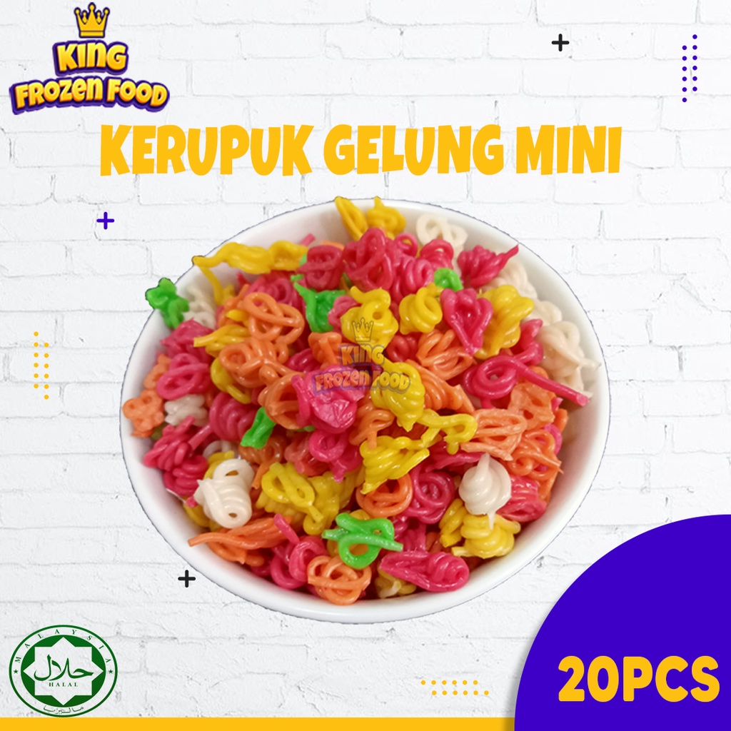 Kerupuk Seblak Gelung Mini Mentah Bandung