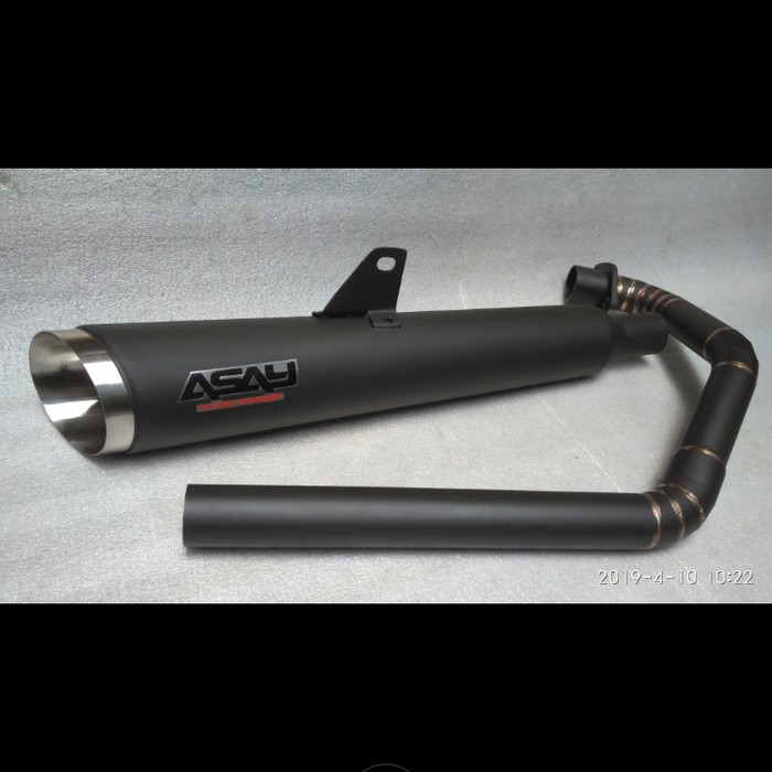 Knalpot kawasaki w175 Asay are_06 fullblack
