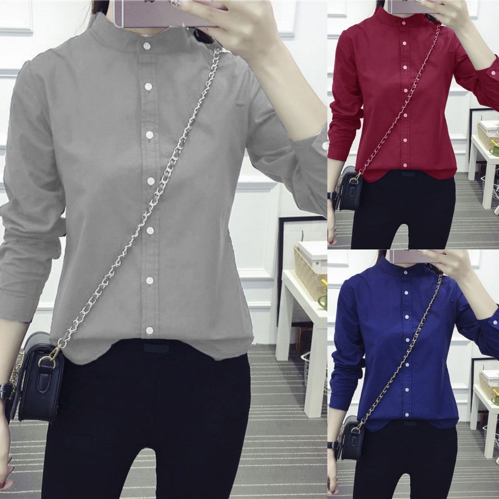 A2609 FF 02 kemeja reni bahan twiscone, baju atasan kemeja tanah abang pgmta grosir ecer murah