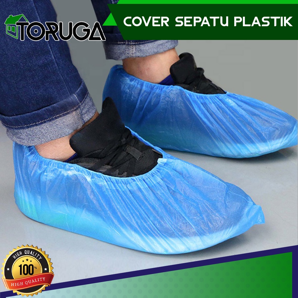 Sarung Sepatu Hujan Pelindung Sepatu Shoes Cover Unisex Sekali Pakai Per 10pcs
