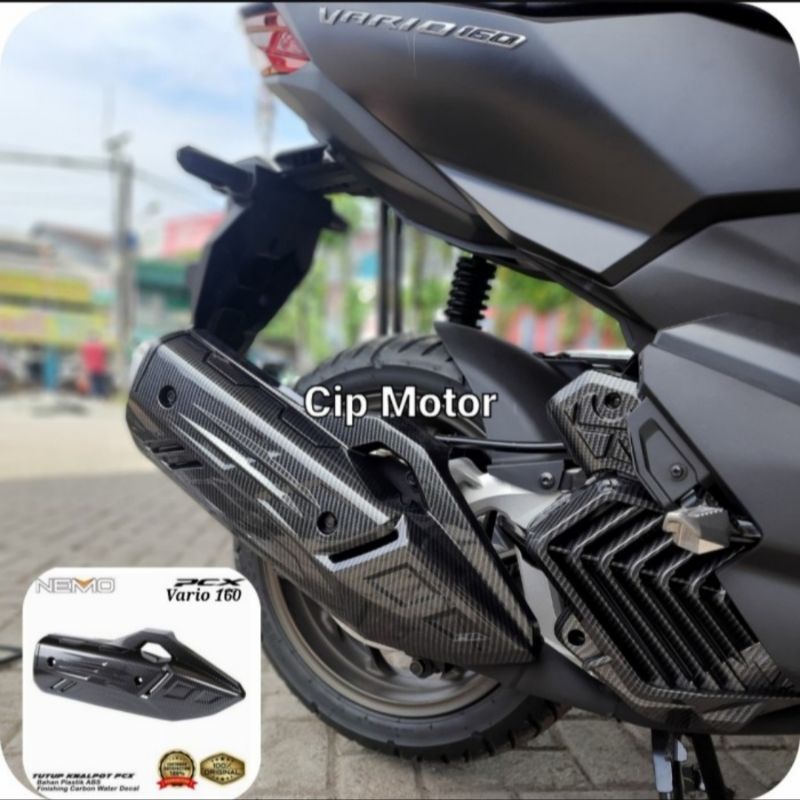 PAKET NEMO COVER TUTUP PCX 160 NEW CARBON COVER KNALPOT COVER HAWA PCX 160 RADIATOR TANGKI PAKET (COD)