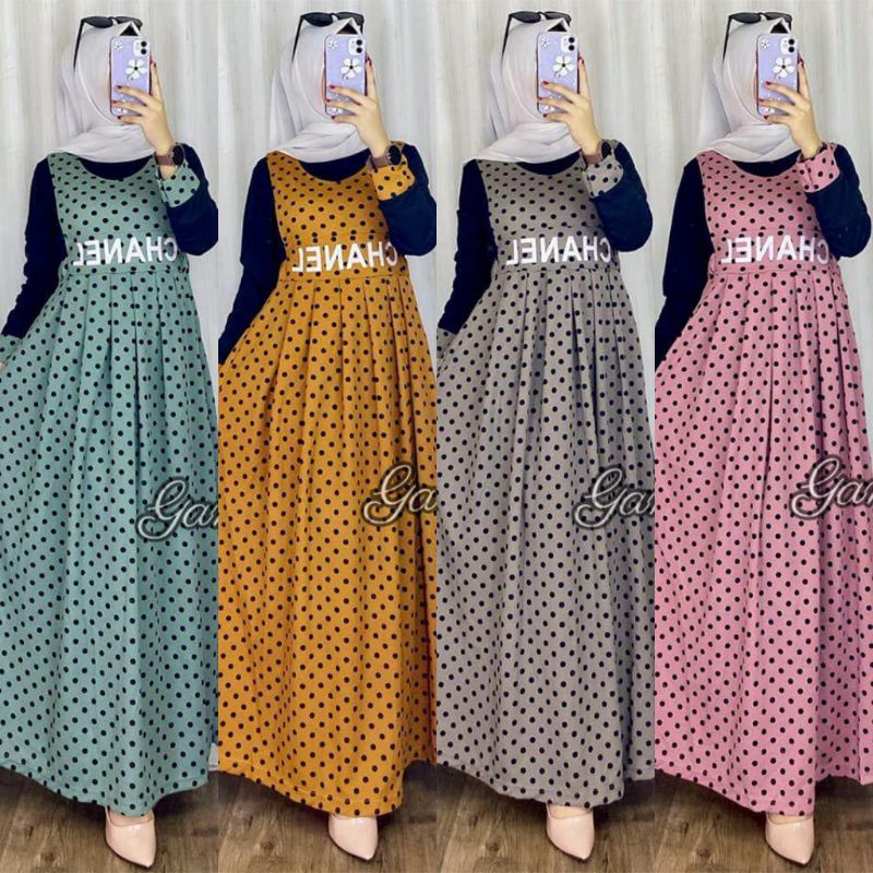 GAMIS OVERALL / GAMIS VOXY PREMIUM / GAMIS POLKA / GAMIS OVERALL / BUSANA MUSLIM / GAMIS REMAJA