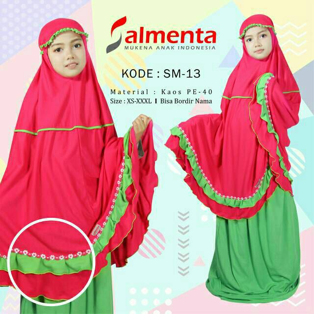 MUKENA ANAK SALMENTA // MUKENA KAOS // MUKENA POLOS