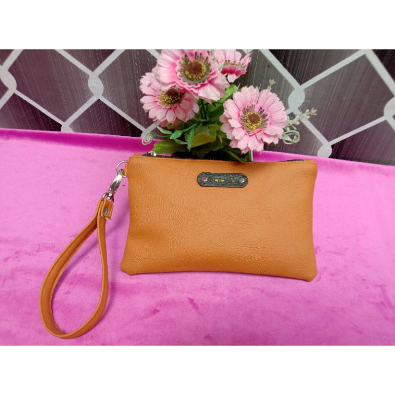 Clutch wanita kuning kunyit /Dompet wanita