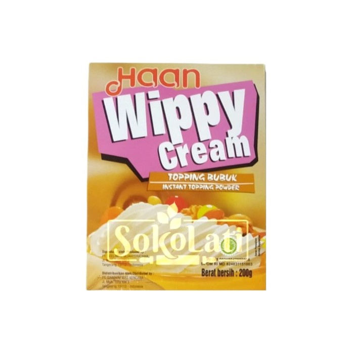 

PROMO [COD] Haan Whippy Cream 200 gr