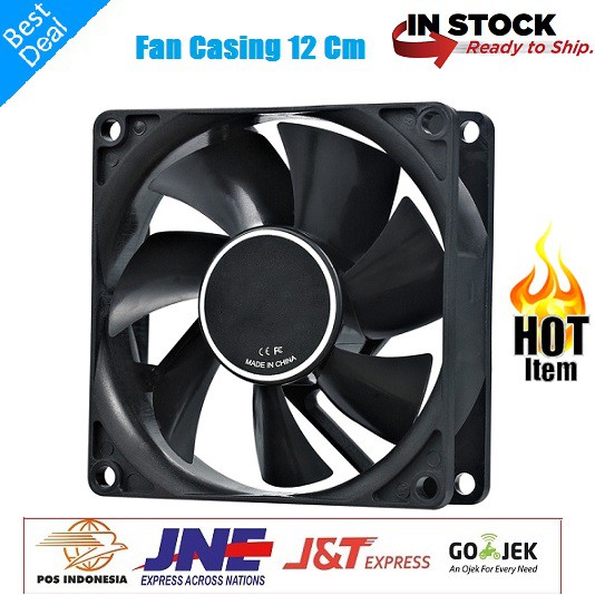 FAN CASING Kipas Cooling HITAM 12 CM KIPAS PENDINGIN PC