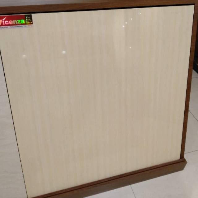  Granit  60x60 Motif Garis Cream  Vicenza Grade A FREE 