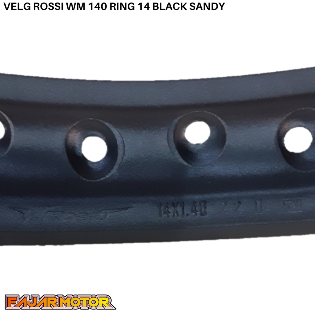 VELG ROSSI WM 140 RING 14 BLACK SANDY