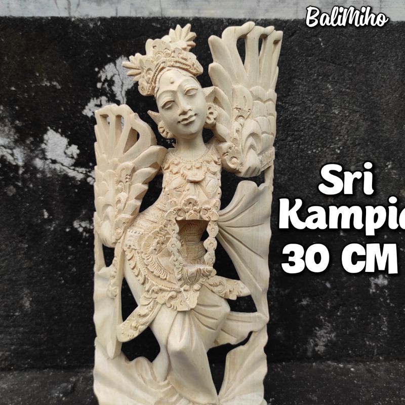 Patung Sri Kampid Bali 30 cm/Patung Penari Bali/Patung Tari Bali/Togog Bali