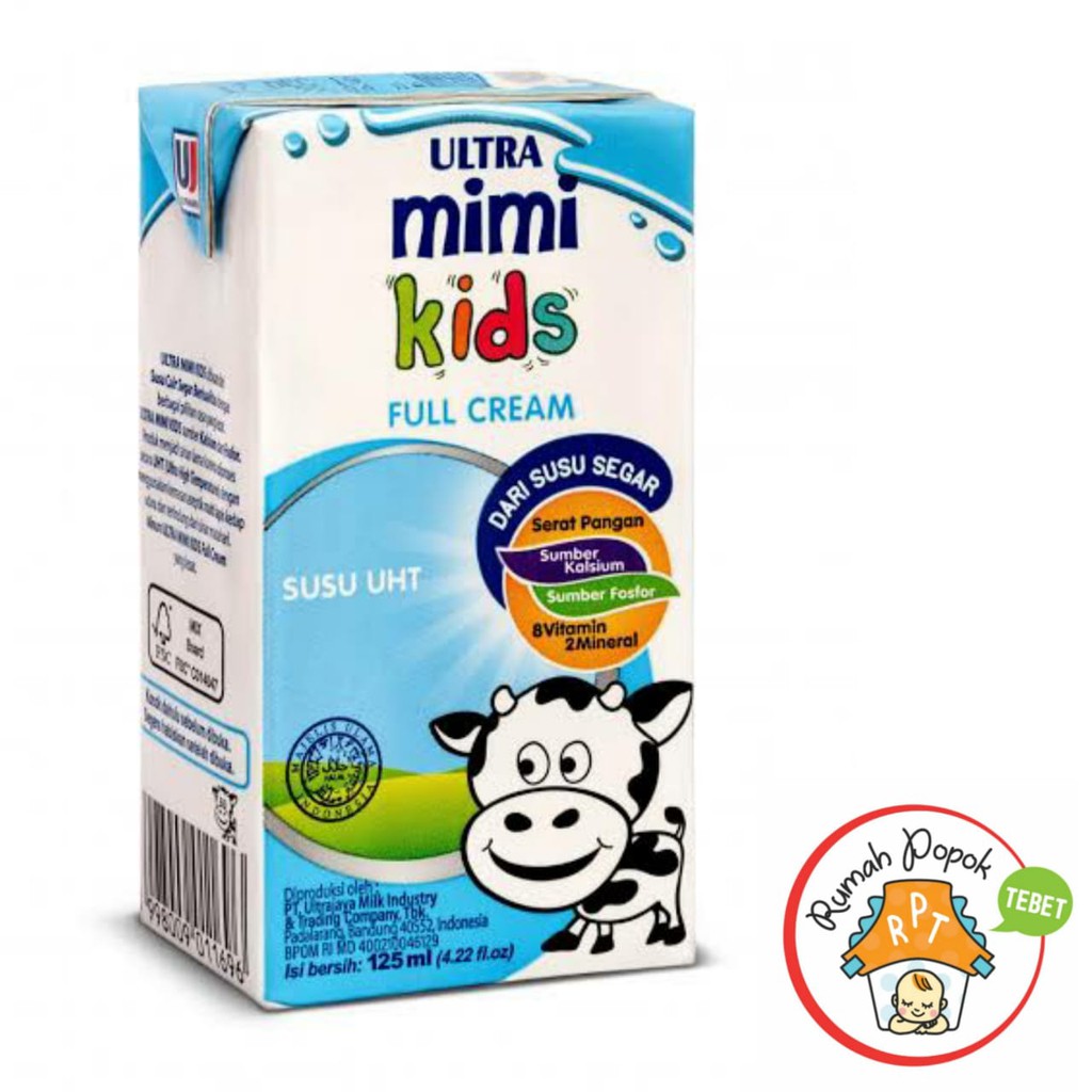 

Susu Ultra Mimi Full Cream Coklat Cokelat Vanila dan Strawberry 125 ml per 1 karton (40 pcs)