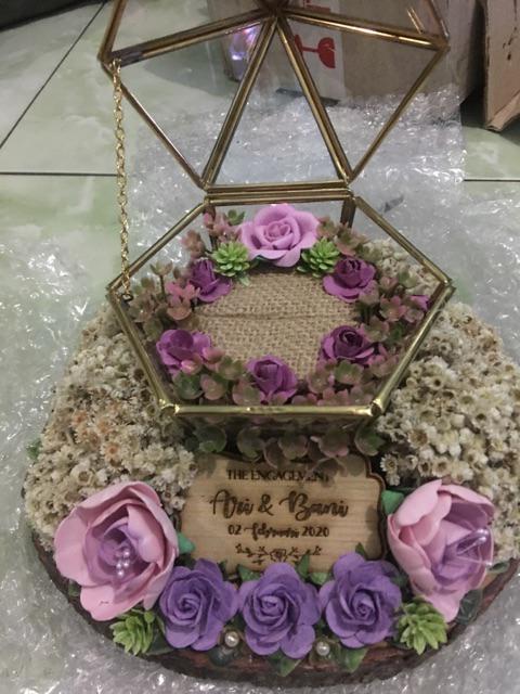 Tempat Cincin /terarrium Ringbox /ringbearer/ Tempat Maskawin/tempat Cincin Rustic /terarrium Rustic