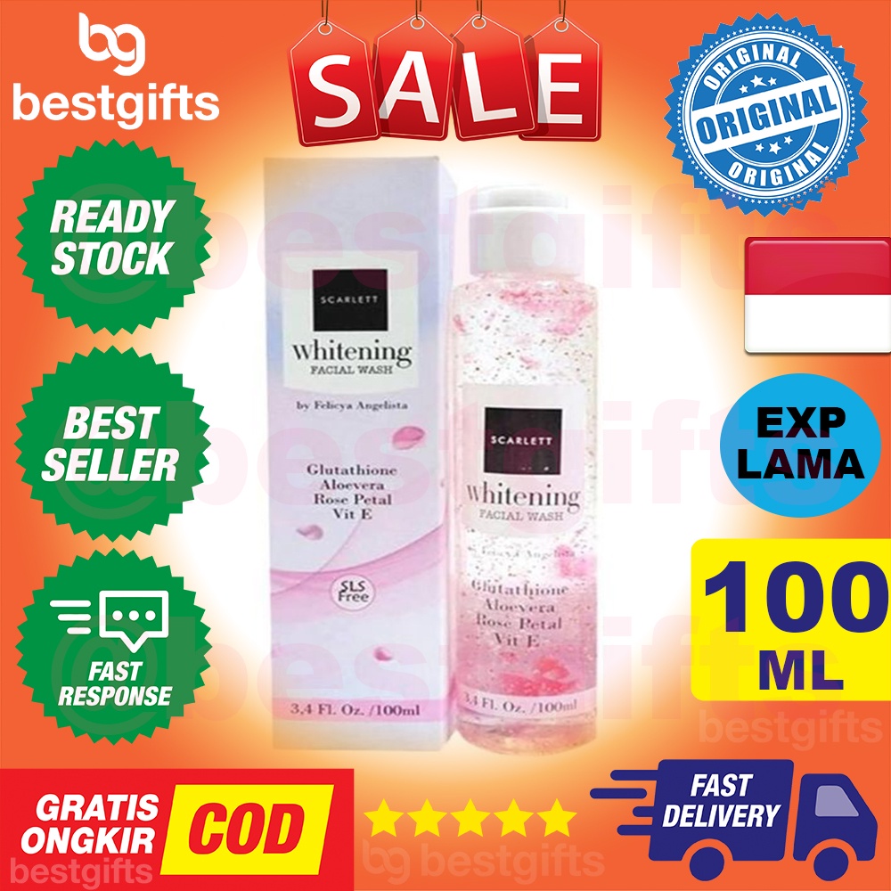 SCARLETT WHITENING FACIAL WASH SABUN MUKA MENCERAHKAN - 100 ML