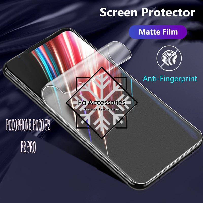 FA ANTI GORES JELLY HYDROGEL MATTE XIAOMI POCOPHONE POCO F2 F2PRO PRO FULL SCREEN PROTECTOR SHOCK