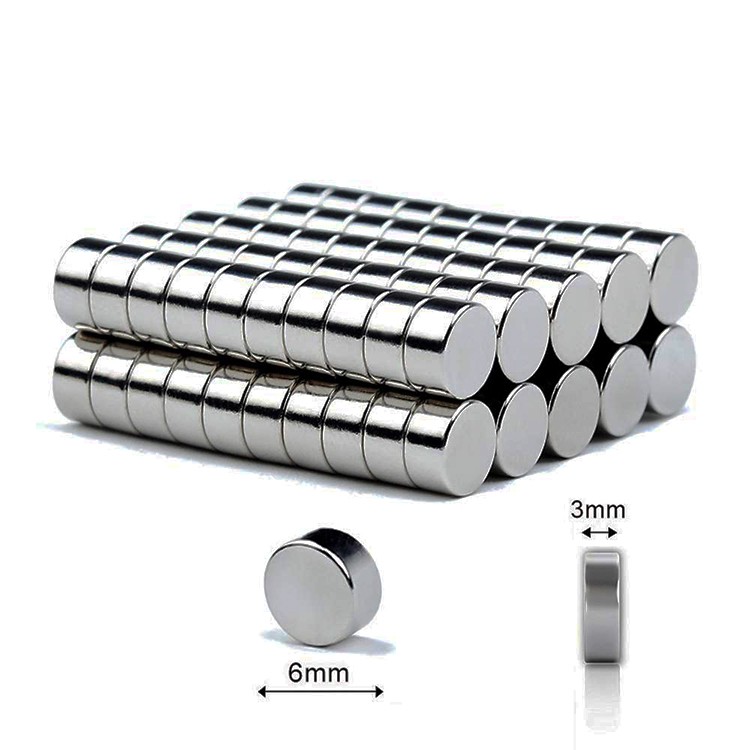 STRONG MAGNET NEODYMIUM 6x3mm SILINDER DIAMETER 6 TEBAL 3 mm N52