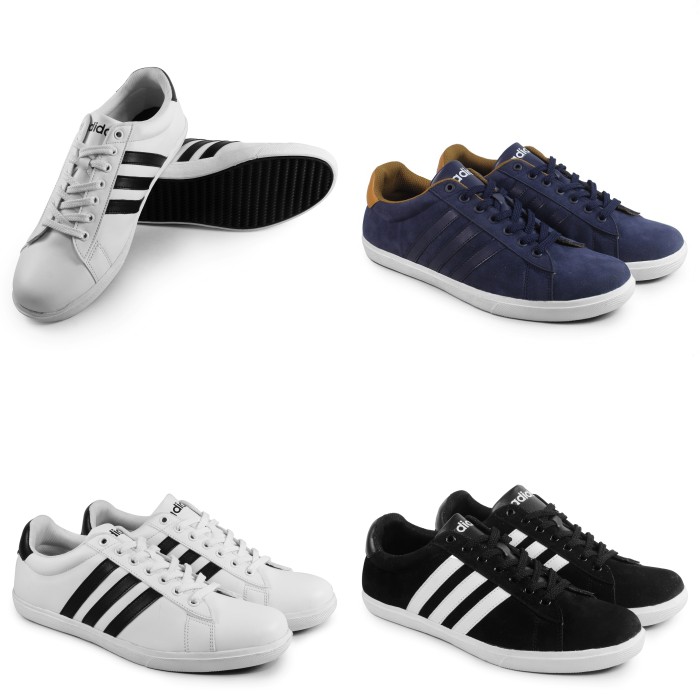 promo hemat!!sepatu pria sneakers sol karet adidas derby terlaris buat jalan santai kuliah nongkrong