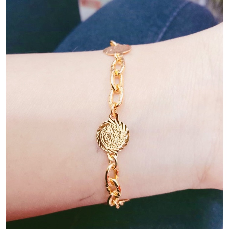 Gelang tangan wanita lapis emas // gelang jurai jurai // gelang pengganti emas // gelang laois emas