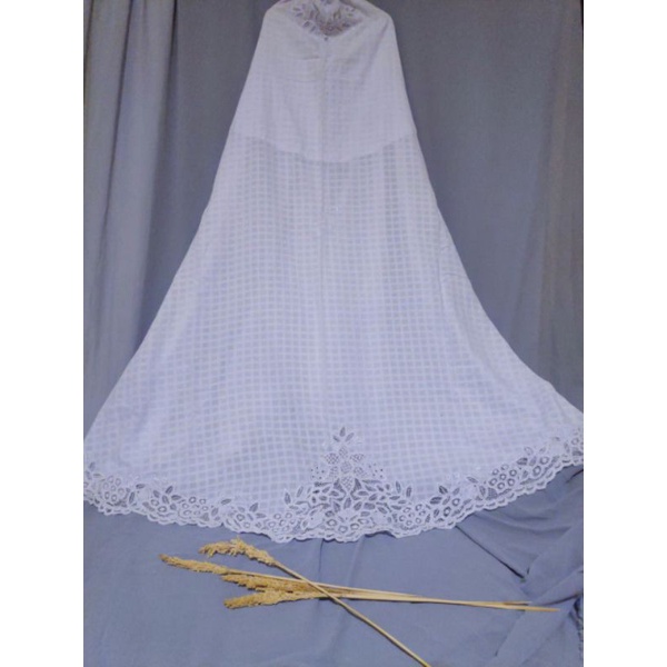 STELAN MUKENA RUBIAH KOTAK MOTIF KERANCANG