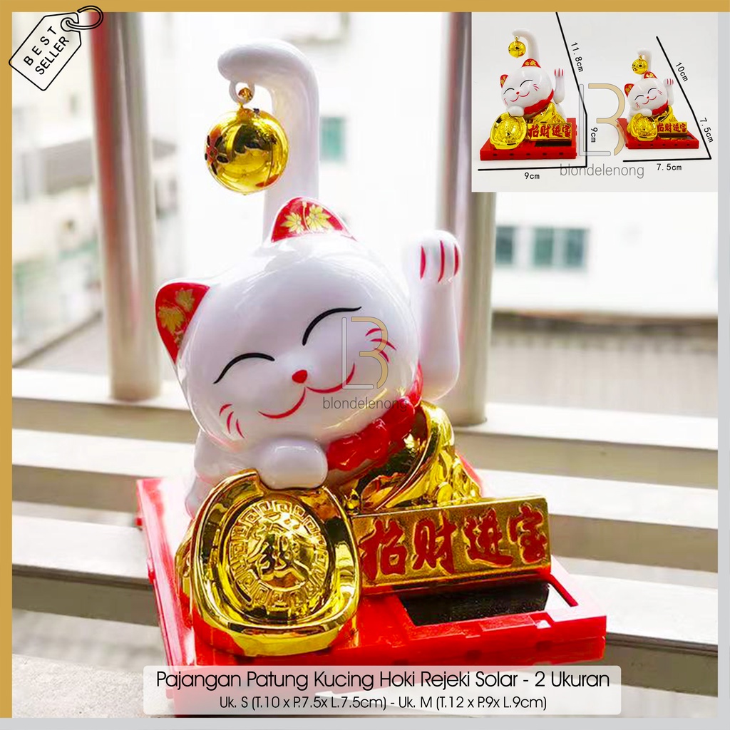Patung Pajangan Dekorasi Hiasan Kucing Yenpao Yenpau Hoki Rejeki Hook Maneko Neki Maneki Neko Keberu