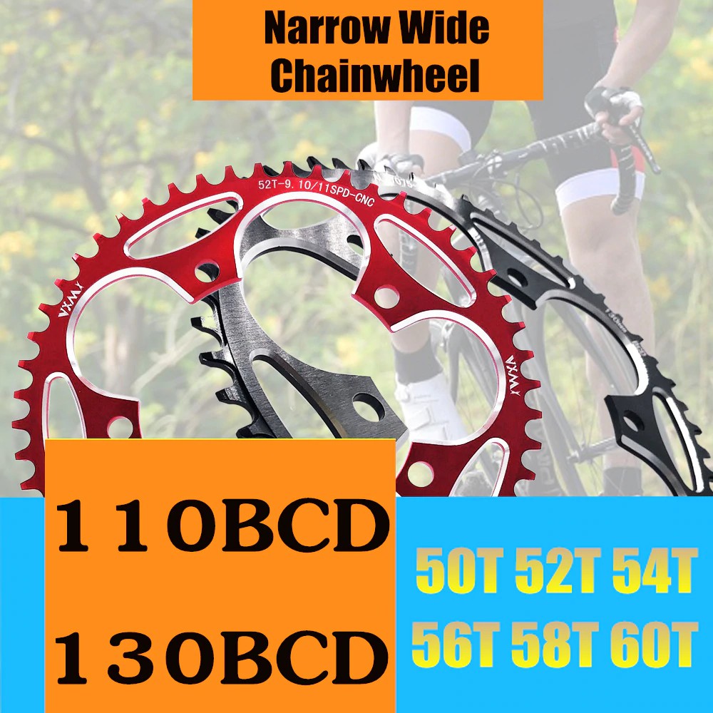 PRODUK IMPORT VXM Road Bicylcle Narrow Wide Chainring 110BCD 130BCD Crank 50T 52T 54T 56T 58T 60T