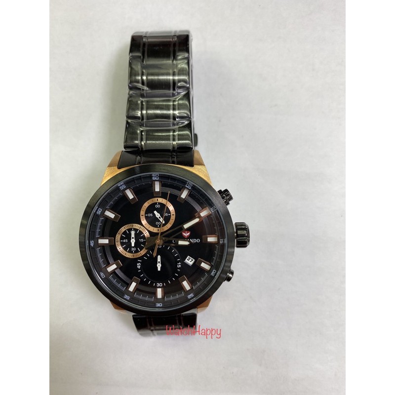 WatchHappy Commando 7003 C7003G C7003 C 7003 Men Sport Watch Black Rose Gold 100% Original Warranty