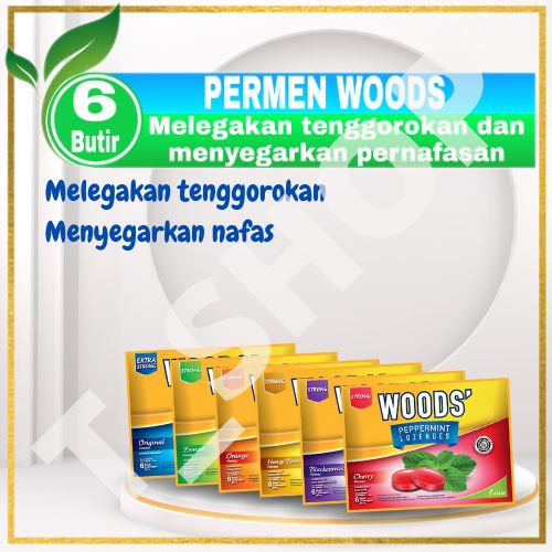 

Wood's Permen pelega tenggorokan Wood's Lozenges 15gr 6 varian rasa