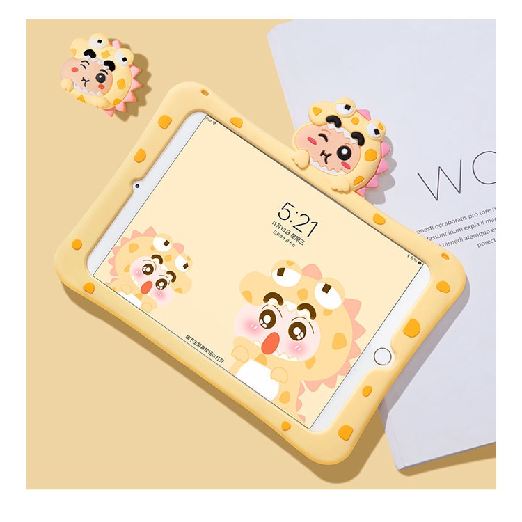 Case Pelindung Bahan Silikon Motif Kartun Untuk Ipad Air 4 9.7 Mini 5 6 Tablet